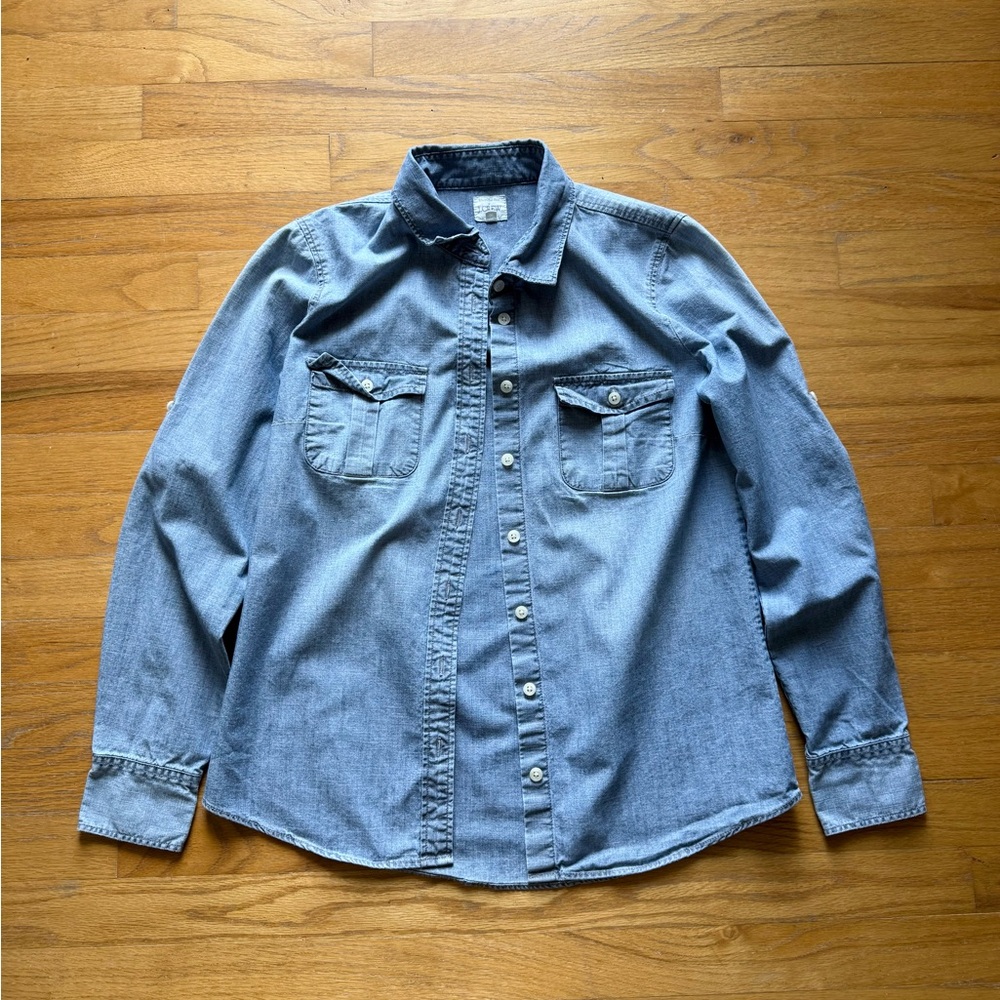 J. Crew Indigo Chambray Shirt